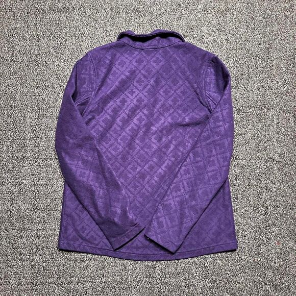 Lands’ End Purple Quarter Zip Fleece Pullover – Women’s Small - Picture 2 of 5